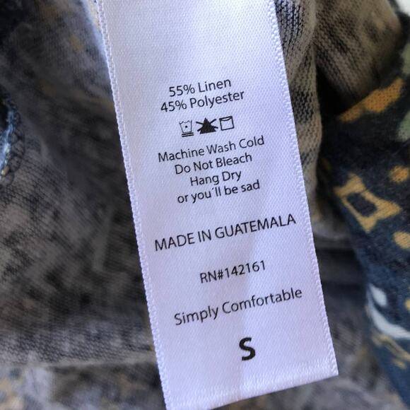 LuLaRoe Linen Printed Duster Cardigan Sweater - Picture 8 of 8